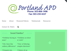 Tablet Screenshot of portlandapd.com